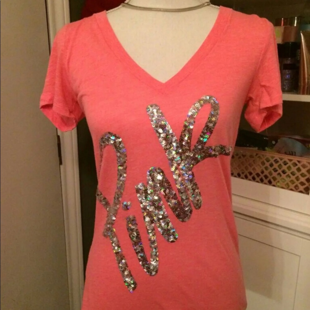 Vs pink bling shirt
